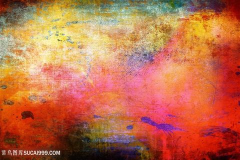 怀旧水彩炫彩背景高清