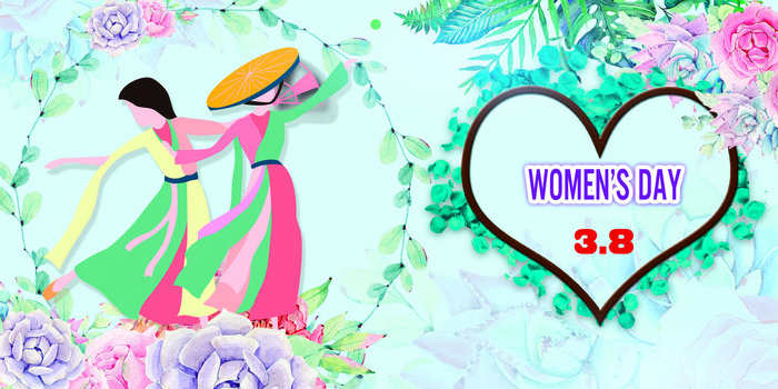 三八妇女节女神节背景