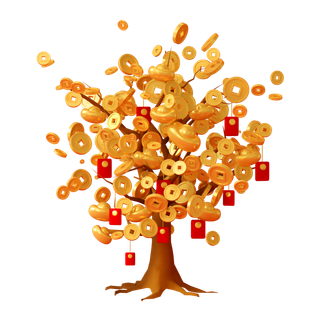 新年元素素材红色喜庆新春兔年