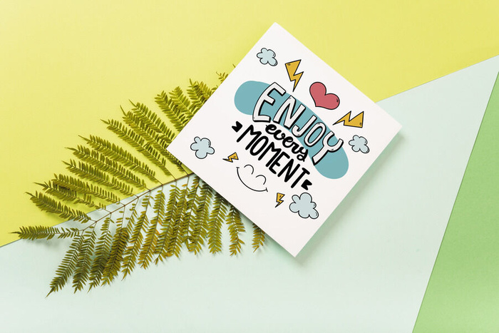 叶子绘画纸张装扮PSD素材