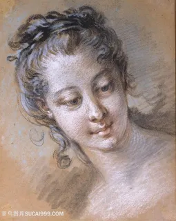 布歇油画唯美贵妇肖像装饰画 布歇油画唯美贵妇肖像装饰画