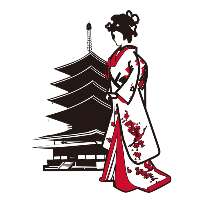 和服卡通简笔