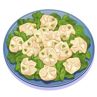 一碟饺子免抠