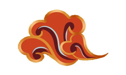 中国风中式国潮敦煌云纹祥云插画图案云朵云彩元素PSDAI设计素材