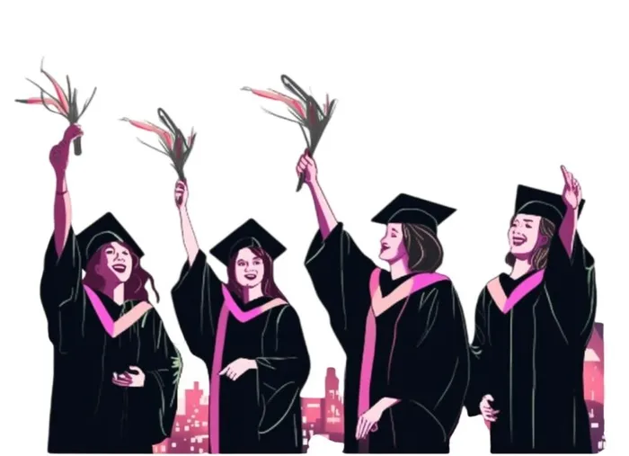 毕业生拿着花免抠(1280x928)