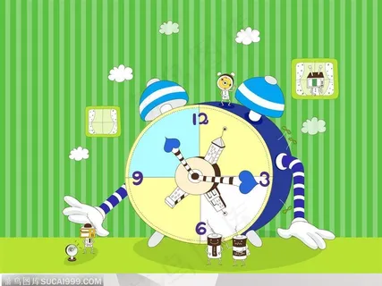 科技联想桌面-卡通闹钟