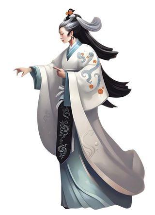 古风人物插画免抠