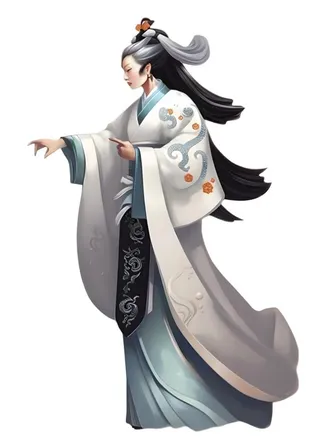 古风人物插画免抠