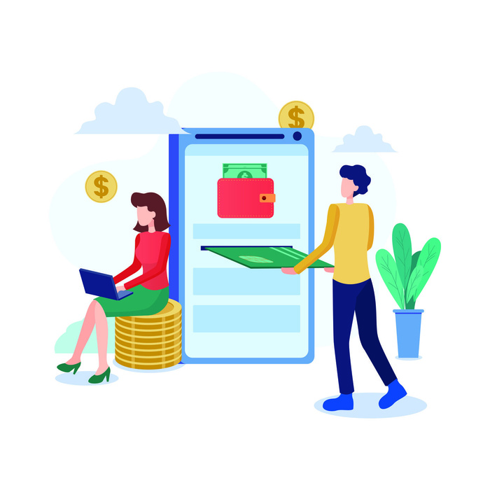 扁平化人物场景办公互联网等距ai矢量设计网页海报UI素材插画