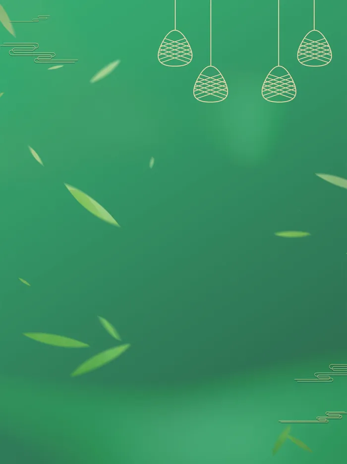 端午绿色背景绘画PSD素材psd模版下载