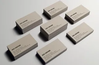 名片样机设计素材