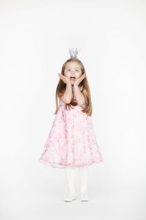 外国小女孩粉色可爱小公主裙(44)