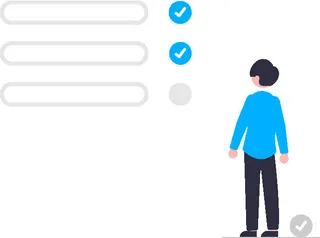 2.5d任务完成插画小图标素材