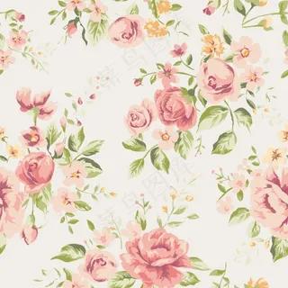 玫瑰小碎花底纹