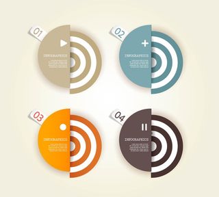 免抠潮流彩色标签