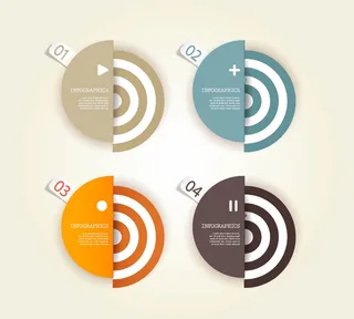 免抠潮流彩色标签