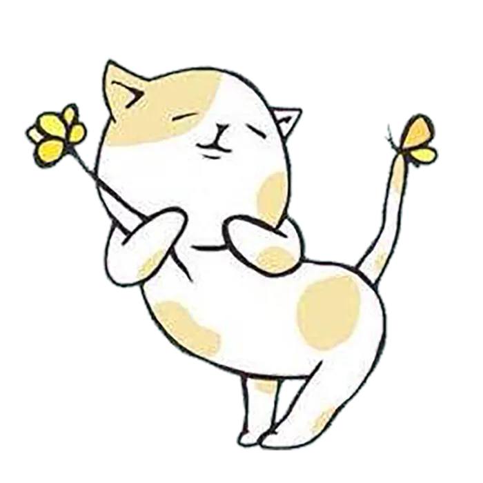 卡通小猫咪妖娆