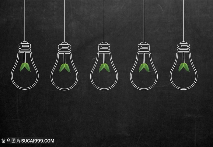 灯泡创意手绘