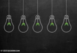 灯泡创意手绘