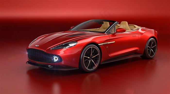 高清晰红色阿斯顿马丁征服壁纸