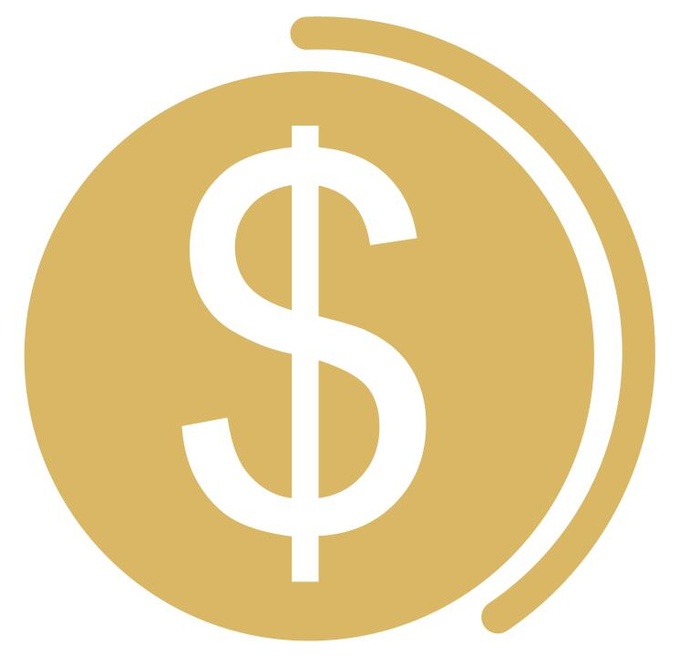 矢量金币标志不干胶cdr矢量模版下载