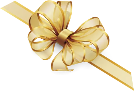 金色丝带蝴蝶结