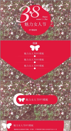 三八妇女节活动通用ppt模板预览图