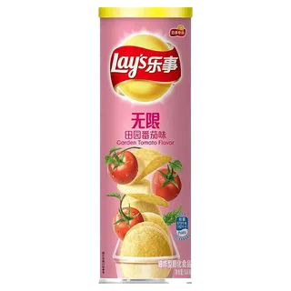 乐事无限薯片田园番茄味小吃超市商品白底图免抠实物摄影png格式图片透明底