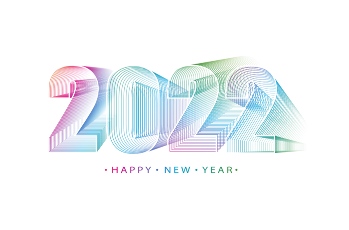 设计2022数字装饰新年
