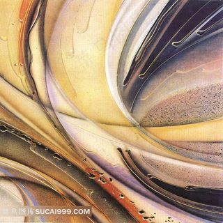 国外线条抽象装饰画画芯