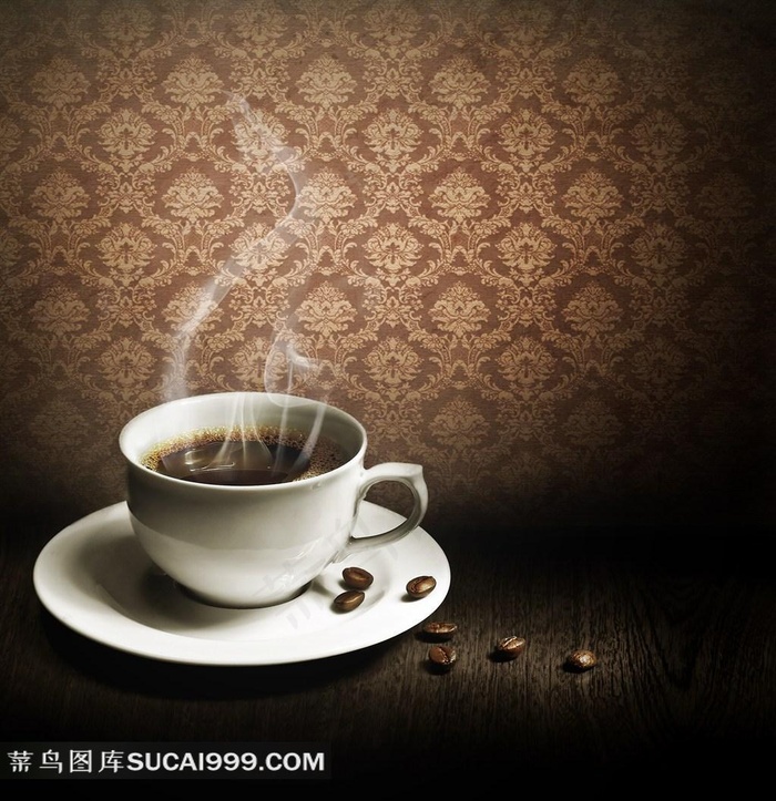 咖啡杯里的香浓咖啡图片素材下载