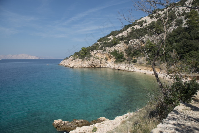 清澈海岸线图片
