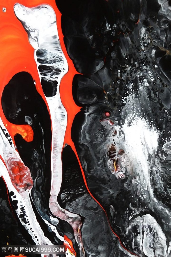 水彩时尚抽象艺术油画