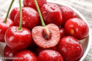 新鲜车厘子樱桃拍摄图