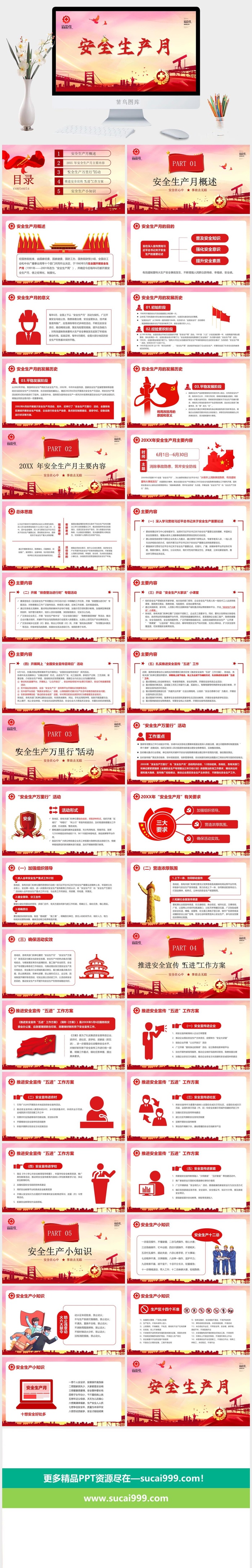 安全生产PPT模板