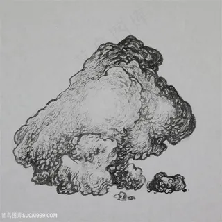 王军河工笔山水青绿山水传统山水皴法国画界画鬼脸皴袁江袁耀云头皴2