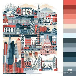 高质量插画配色色卡