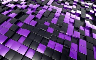 3D光滑立体方块背景高清图片