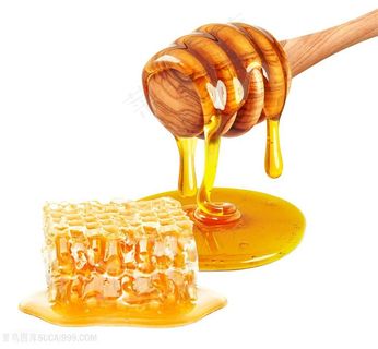 蜂蜜与蜂蜜棒高清图片