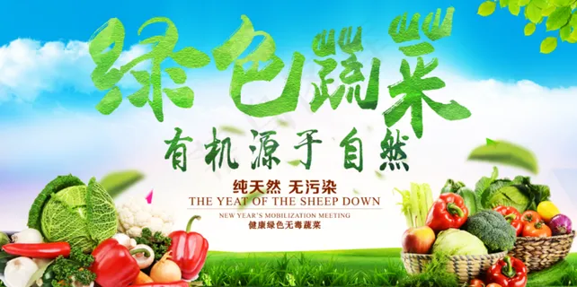 绿色蔬菜海报 绿色蔬菜海报