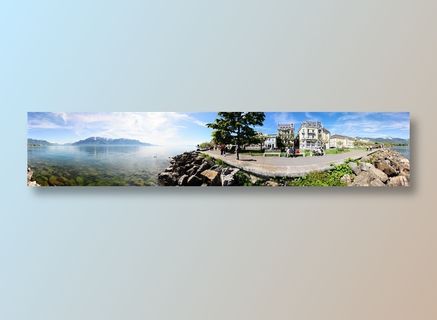 瑞士日内瓦湖岸边