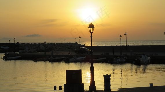 希腊夕阳图片 希腊夕阳图片