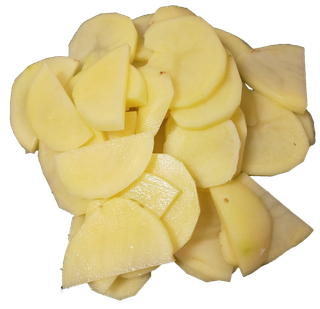 切片鲜洋芋地瓜马铃薯土豆切片免抠摄影元素素材