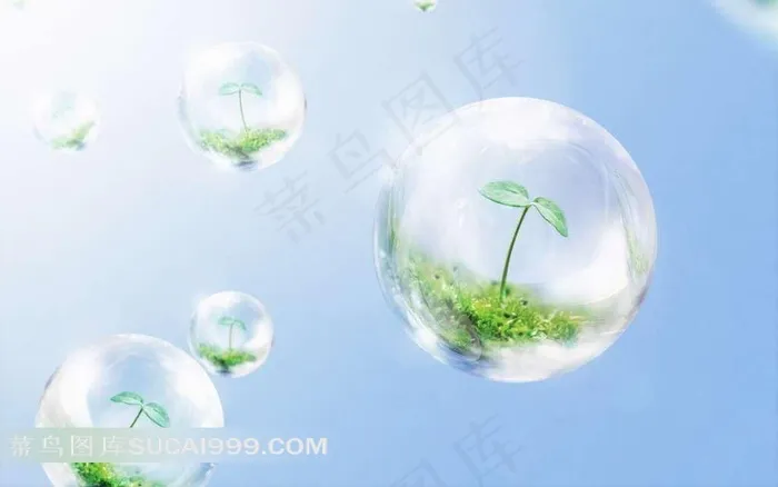 环保小苗背景素材