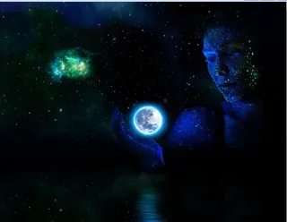 元宇宙世界天空背景墙风景