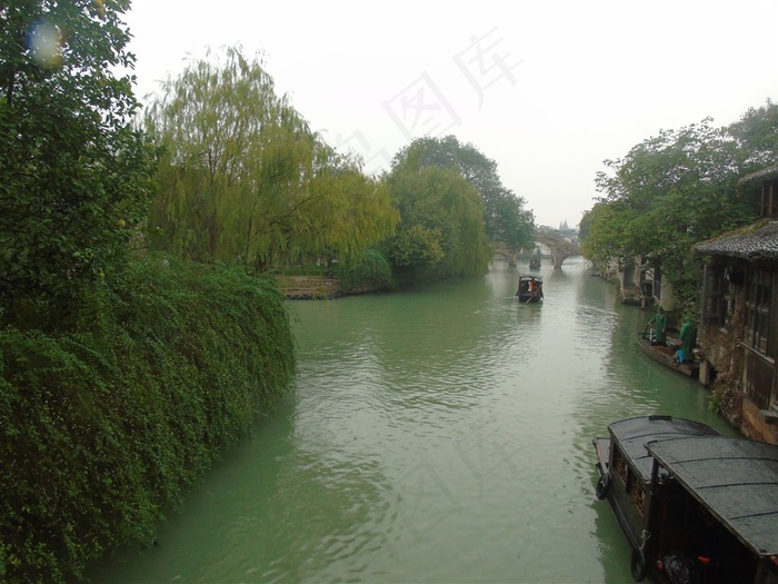 浙江桐乡乌镇烟雨风景大图