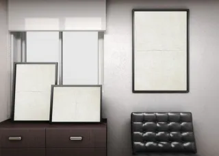 海报样机 室内质感画框 暗色系 (7)