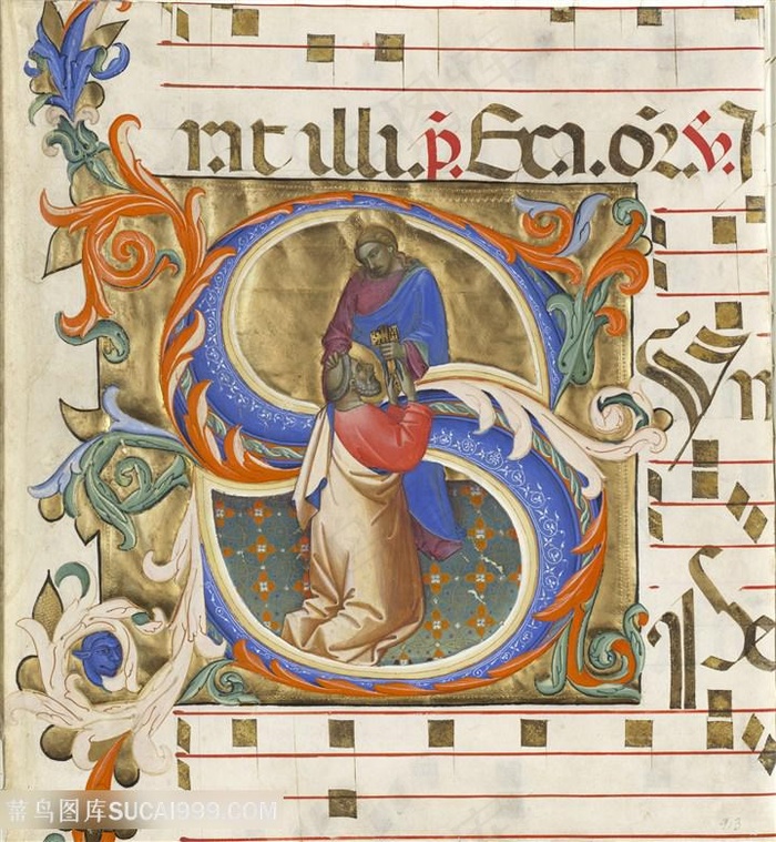 老人教徒艺术挂画装饰画