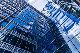 整齐的格子状写字楼素材图片