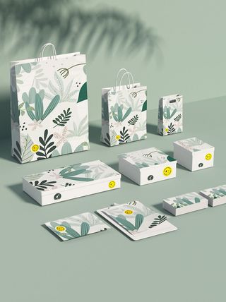 VI样机包装盒贴图包装logo样机